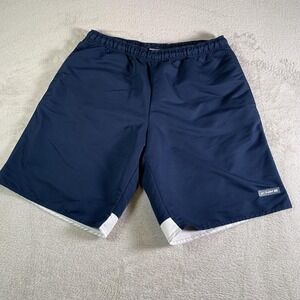 Vintage Nike Shorts Mens‎ Large Blue White Athletic Basketball 10" Inseam Gym